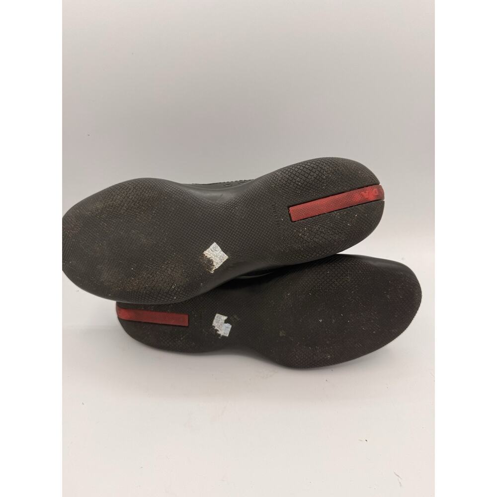 Prada Stretch-knit Leather Slip-on Sneakers Black EU 37.5 US 7.5 - Picture 9 of 9